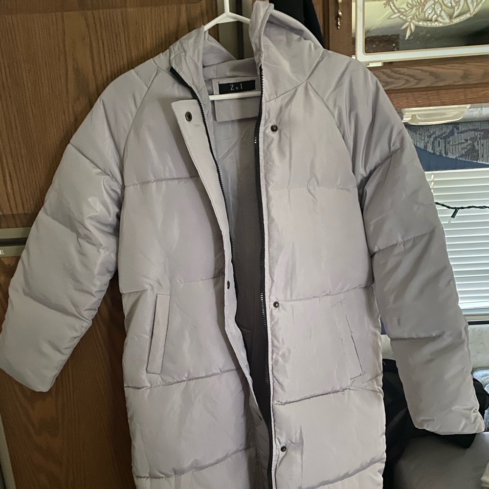 Grey Puffer Coat